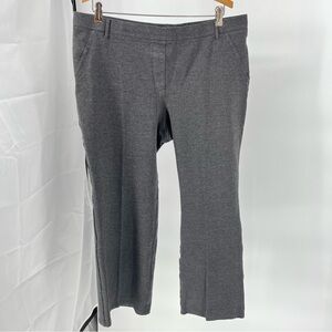 Quince Ultra-Stretch Ponte Bootcut Pants XL Petite Charcoal Work Career Stretch